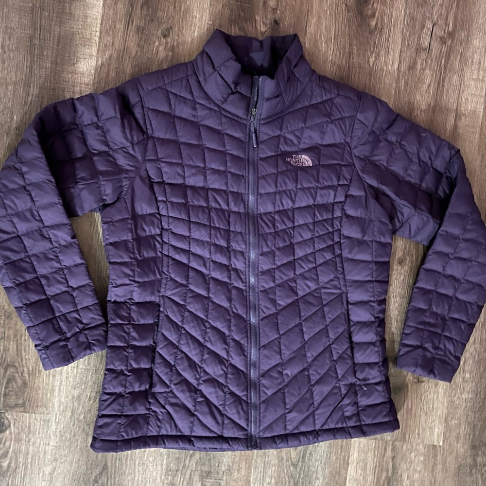 North Face Thermoballl jacket, large, purple